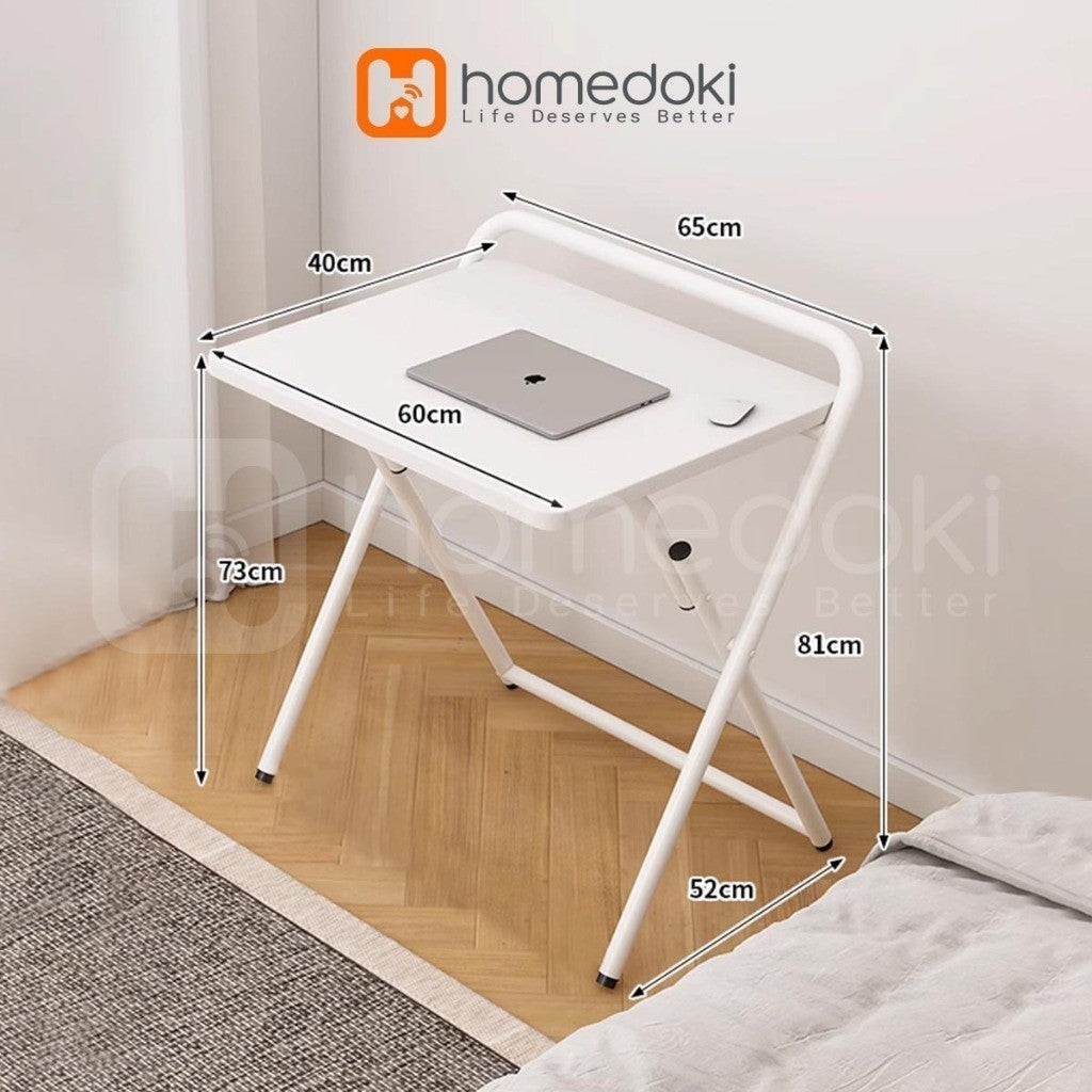 Pekanbaru Homedoki Meja Lipat Portable/Meja Belajar Lipat/ Meja Kerja/Meja Kantor/ Meja Laptop
