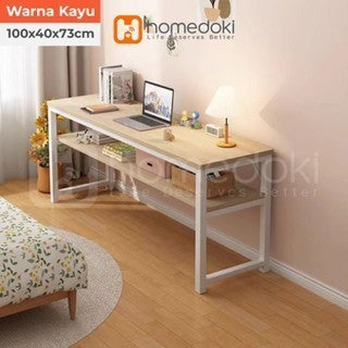 Pekanbaru Homedoki Meja Belajar 120Cm / Meja Kantor / Meja Komputer / Meja Kerja / Meja Kamar / Meja Rias / Meja Makan Minimalis / Meja Kamar Tidur