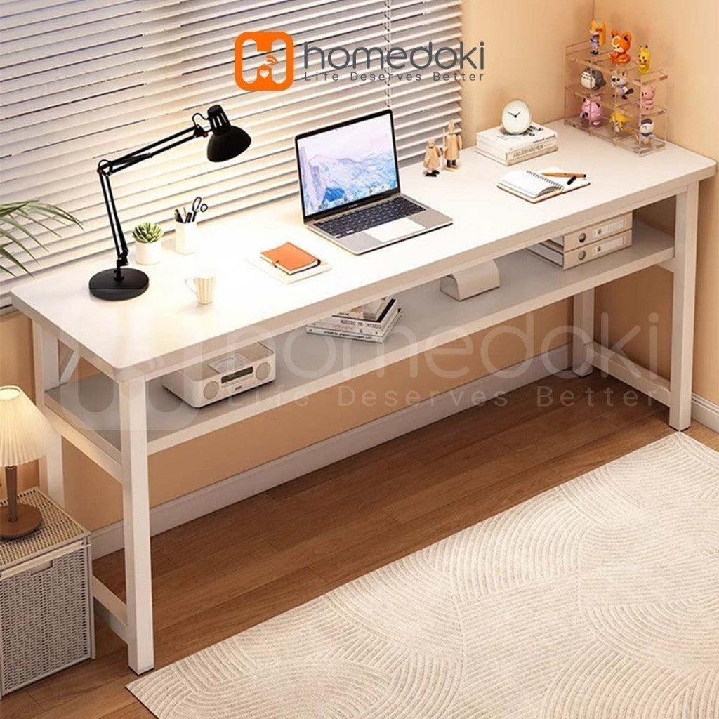 Pekanbaru Homedoki Meja Belajar 120Cm / Meja Kantor / Meja Komputer / Meja Kerja / Meja Kamar / Meja Rias / Meja Makan Minimalis / Meja Kamar Tidur