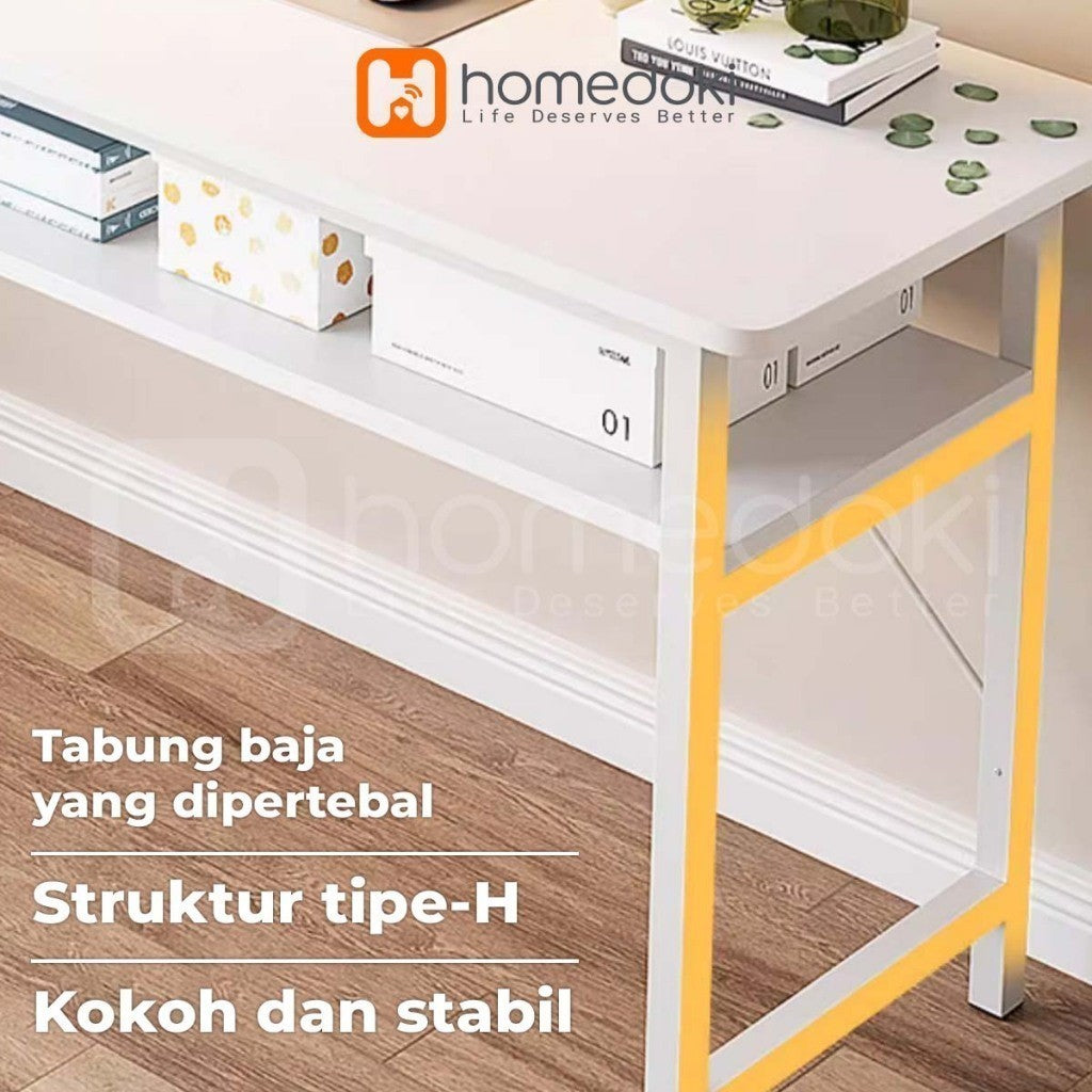 Pekanbaru Homedoki Meja Belajar 120Cm / Meja Kantor / Meja Komputer / Meja Kerja / Meja Kamar / Meja Rias / Meja Makan Minimalis / Meja Kamar Tidur