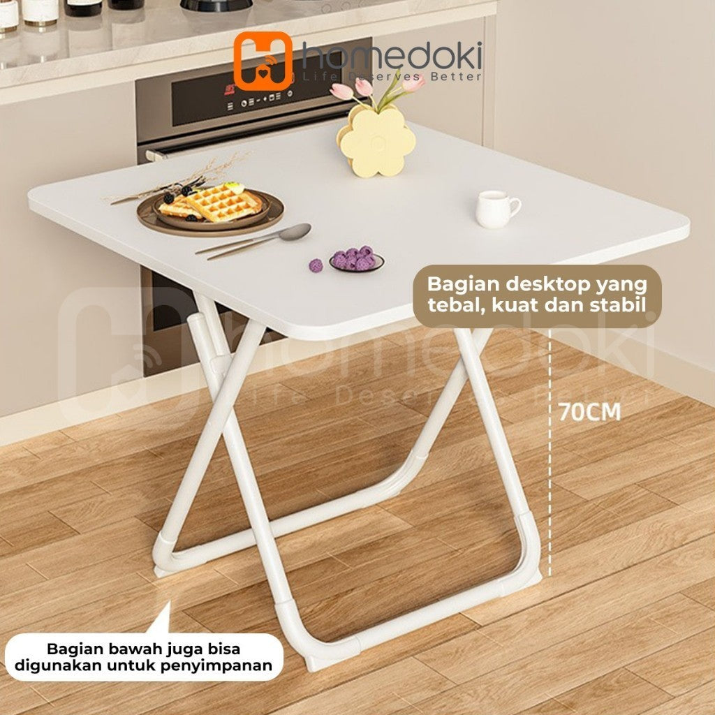 Pekanbaru Homedoki Meja Makan Lipat/Meja Makan/Meja Lipat/Meja Makan Serbaguna/Meja Makan Portable