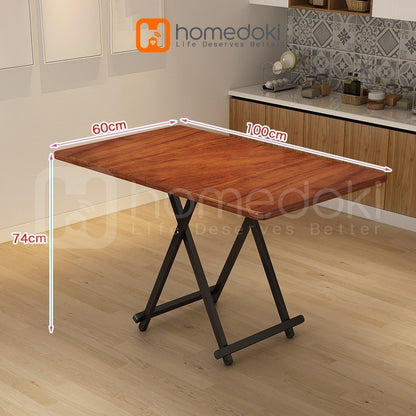 Pekanbaru Homedoki Meja Makan Lipat/Meja Makan/Meja Lipat/Meja Makan Serbaguna/Meja Makan Portable