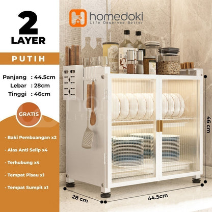 Pekanbaru Homedoki Rak Piring/ Rak Cuci Piring/ Peralatan Dapur/ Rak Pengering/ Rak Dapur