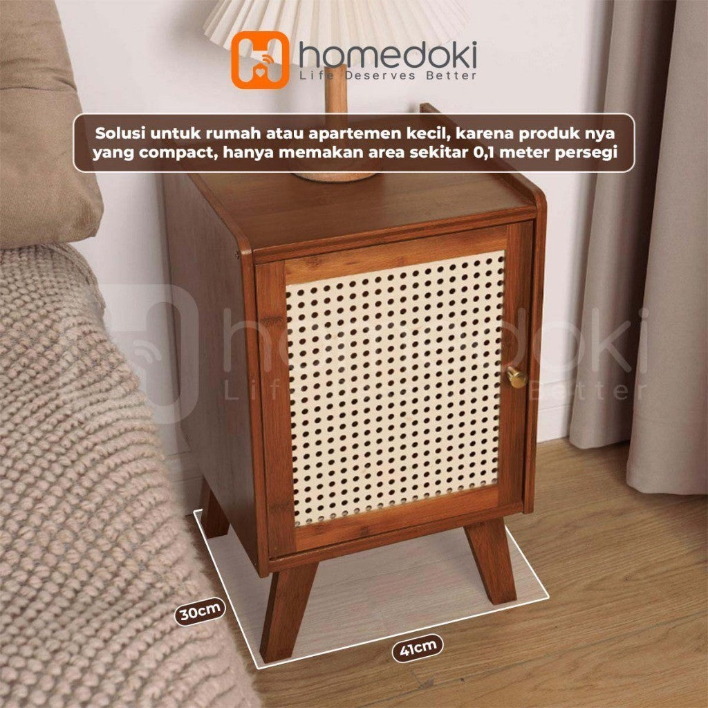 Pekanbaru Homedoki Meja Nakas / Meja Kecil / Nakas Meja Kamar Tidur Minimalis  / Meja Samping Tempat Tidur