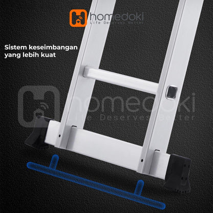 Pekanbaru Homedoki Tangga Lipat Aluminium/Tangga Besi/Tangga Lipat/Tangga 9/10/11/12 Steps