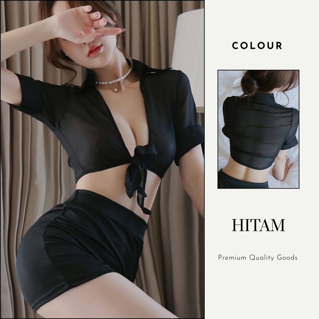 Pekanbaru Lingerie Cosplay Set D-130 Wanita Sekretaris