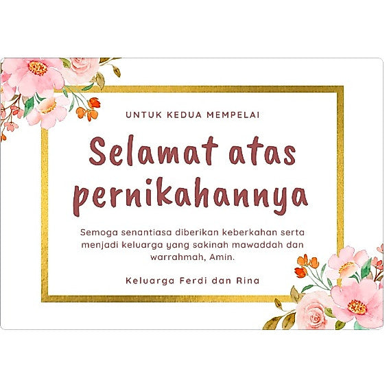 Kartu Ucapan Hampers Box Pernikahan Ulang Tahun Kado Gift Card [FREE REQUEST DESIGN]