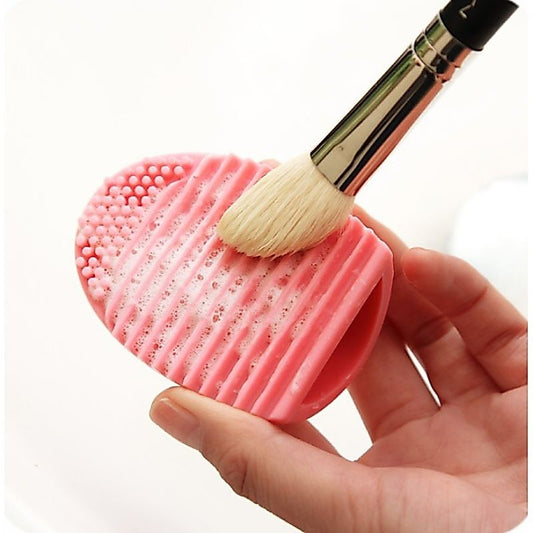 Pekanbaru Brush Egg Pad Alat Pembersih Kuas Makeup Brush
