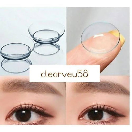 Pekanbaru Softlens Bening Clearvue 58/ Simi Clear/ Clear Eyes/ Newbluk Clear Minus 0.50 S/D 10.00