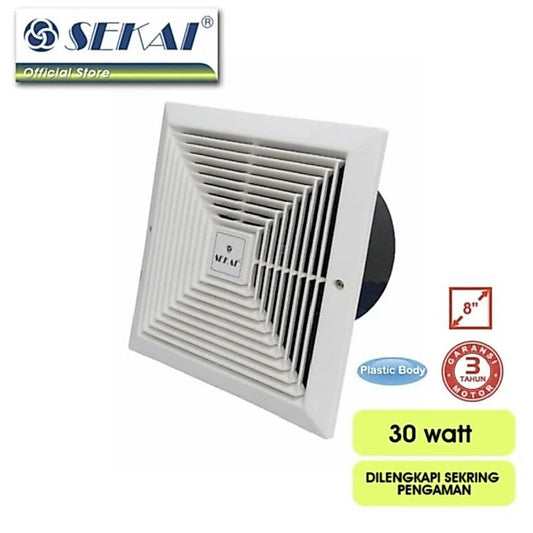 Pekanbaru Sekai Exhaust Fan 8" Mvf 893 Ventilating Ventilasi Hexos / Kipas Angin Hisap Sekai / Exhaust Sekai