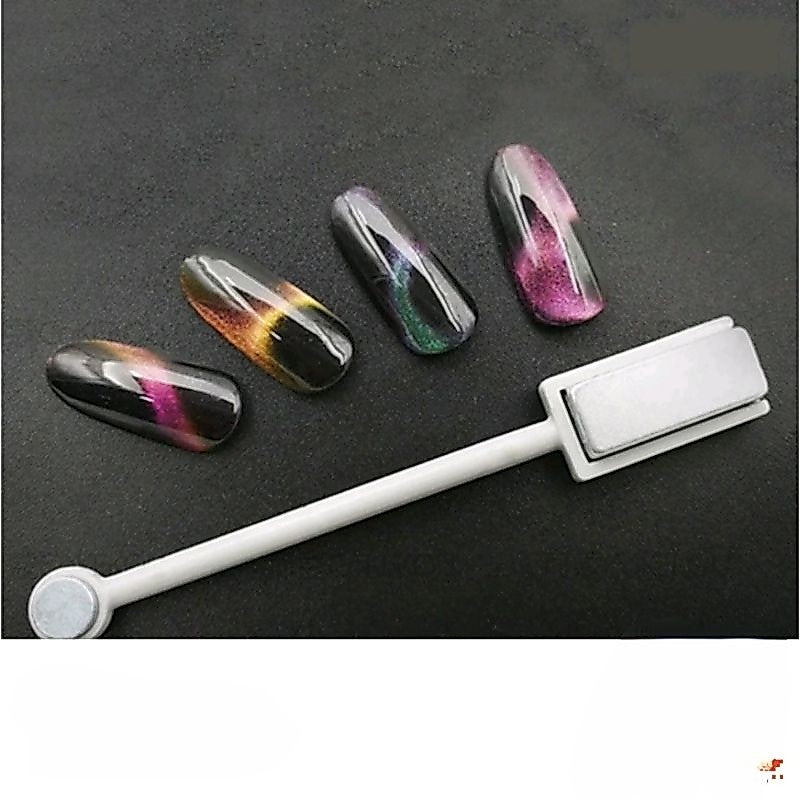 Pekanbaru Cat Eyes Magnet Mini Silinder Crystal Nail Art Gel Nail Polish / Magnet Cat Eye Mini Nail Kuku Kutek