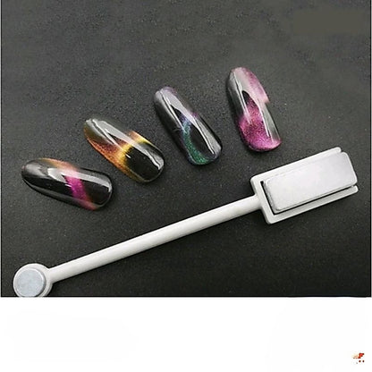 Pekanbaru Cat Eyes Magnet Mini Silinder Crystal Nail Art Gel Nail Polish / Magnet Cat Eye Mini Nail Kuku Kutek