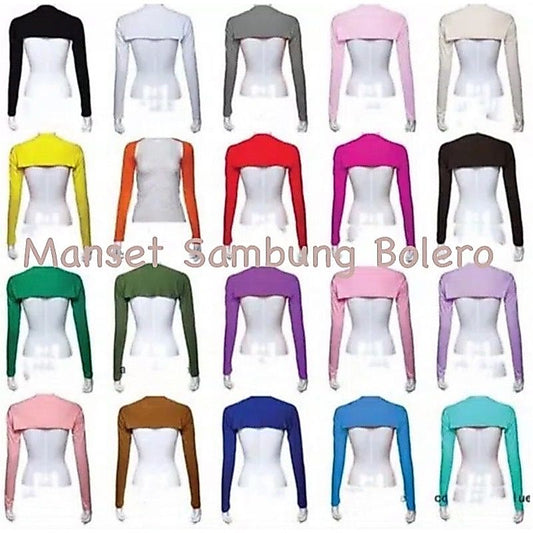 Pekanbaru Manset Tangan Sambung Bolero Spandek Balon/Manset Bolero/Manset Tangan/Manset Hijab Manet Standar Dan Jumbo Balero