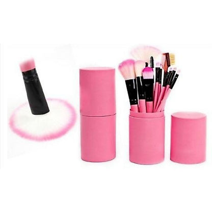 Pekanbaru (Isi 12Pcs) Kuas Make Up Tabung 12Pcs Make Up Brush 12 Set In 1 Tube Import Murah