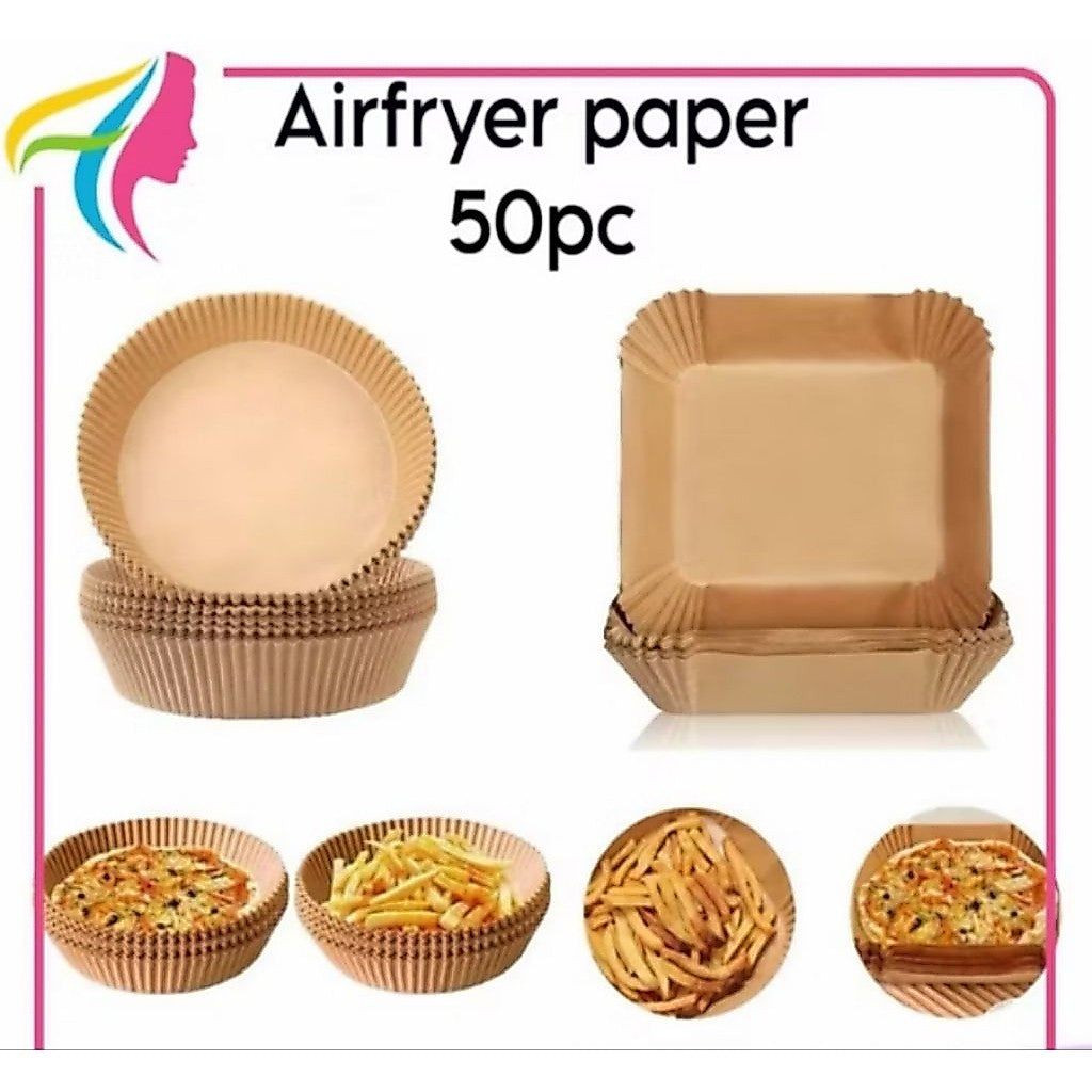 Pekanbaru Air Fryer Paper 50 Pcs Anti Lengket 16Cm Kertas Alas Airfryer 50Pcs Baking Paper