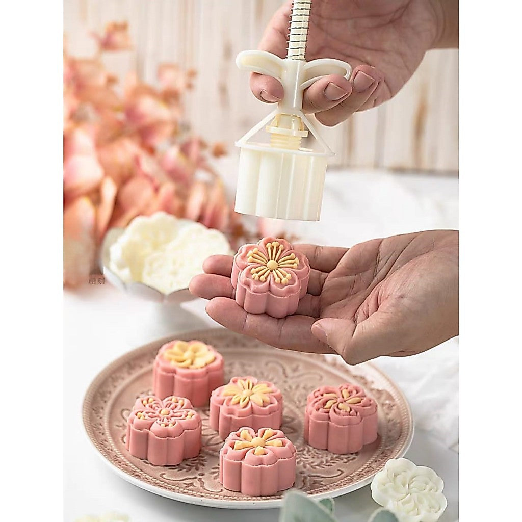 Pekanbaru Cetakan Mooncake / Kue Bulan Plastik Motif  25Gr