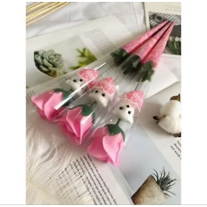 Pekanbaru Ready Stok Banyak : Bunga teddy kecil baru