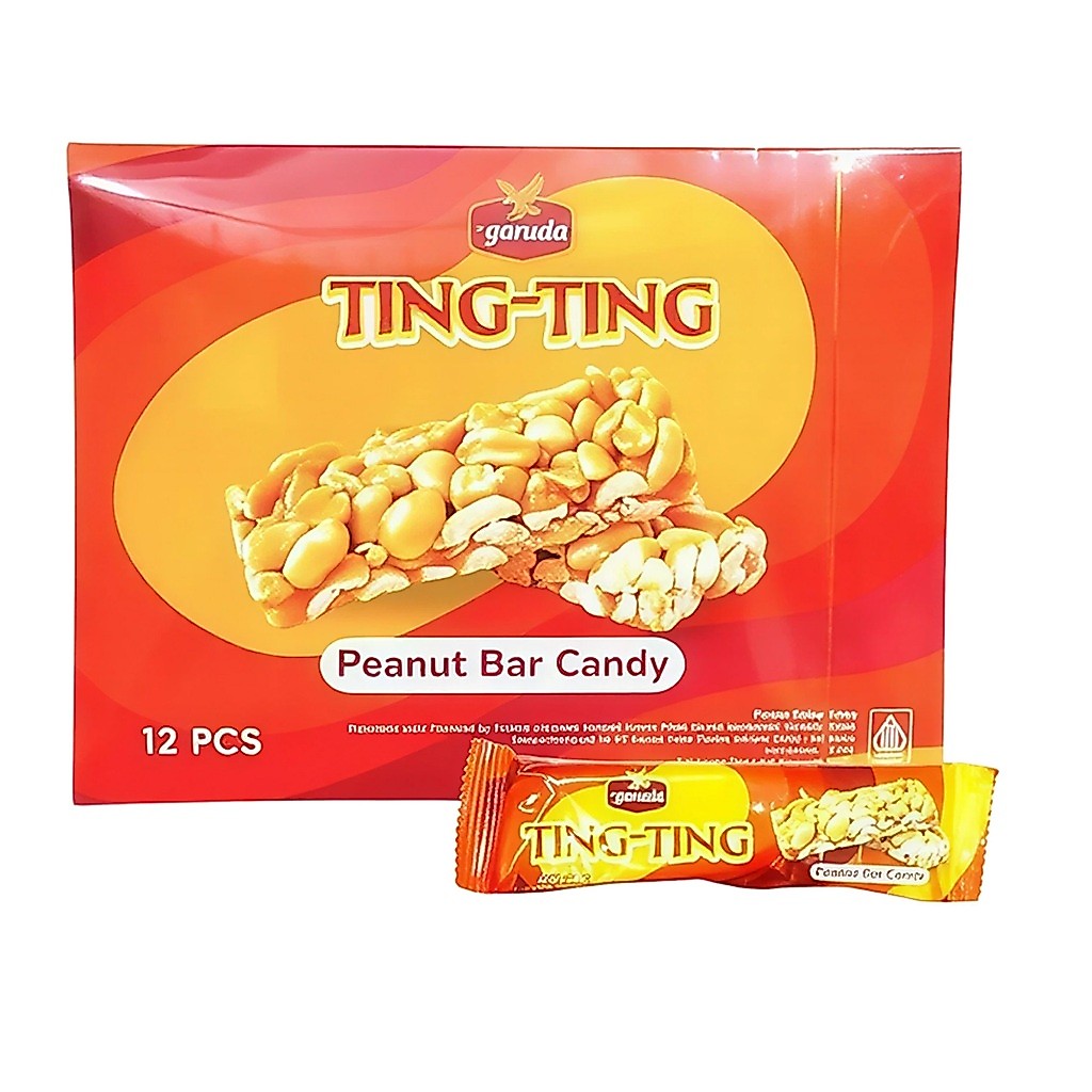 Permen Kacang Garuda Ting-Ting / Peanut Bar Candy / Permen Enting - Manis, Hangat, Tradisional, COD