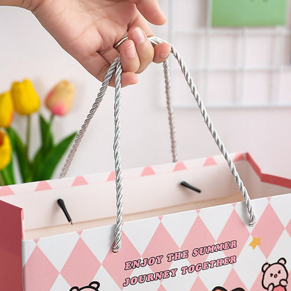 [littlecrab] Paper Bag Labubu Monster Bubuway Moena Police Girl Goodie Bag Tas Kado Unik Aesthetic