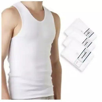Pekanbaru Kaos Dalam Pria Crocodile 801V Salur Putih - Nyaman, Adem, Tidak Mudah Melar / Singlet Pria Dewasa Crocodile ok