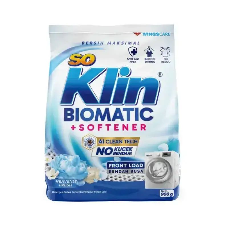 Pekanbaru SOKLIN BIOMAT POWDER DET BAG 900GR