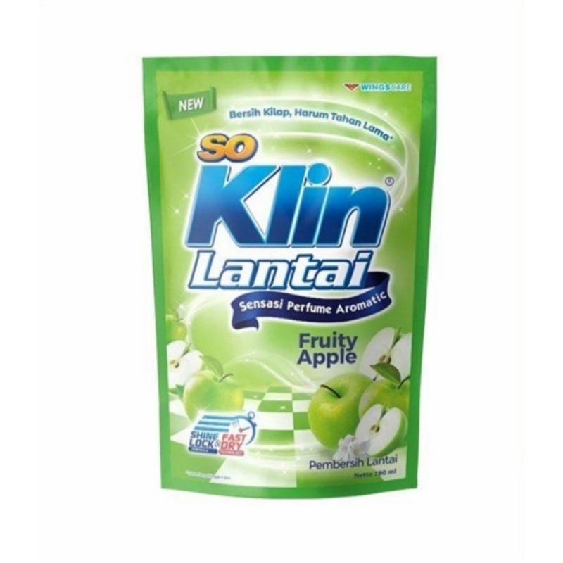 Pekanbaru SOKLIN LANTAI HIJAU APEL PCH 770ML