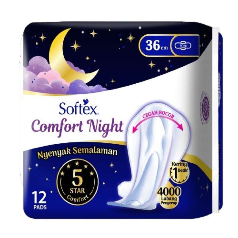 Pekanbaru SOFTEX COMFORT NIGHT 36CM 12s