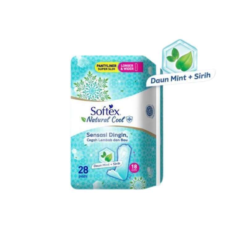 Pekanbaru SOFTEX PANTYLINER NATURAL COOL+ 18CM 28s