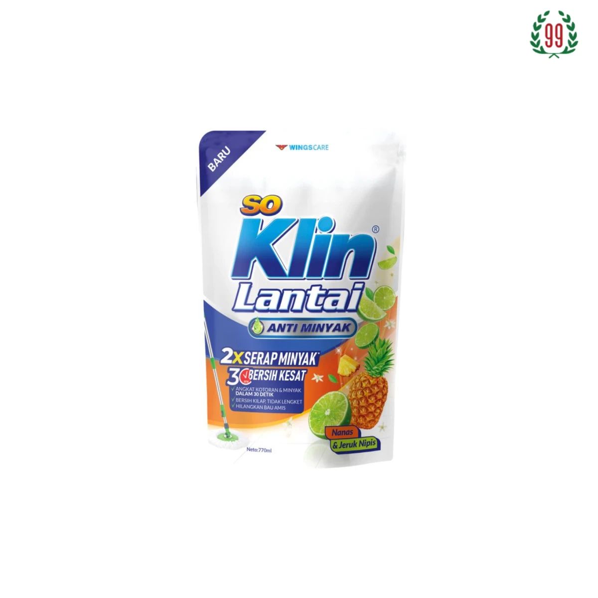 Pekanbaru SOKLIN LANTAI ANTI MINYAK NANAS&JERUK NIPIS 770ML