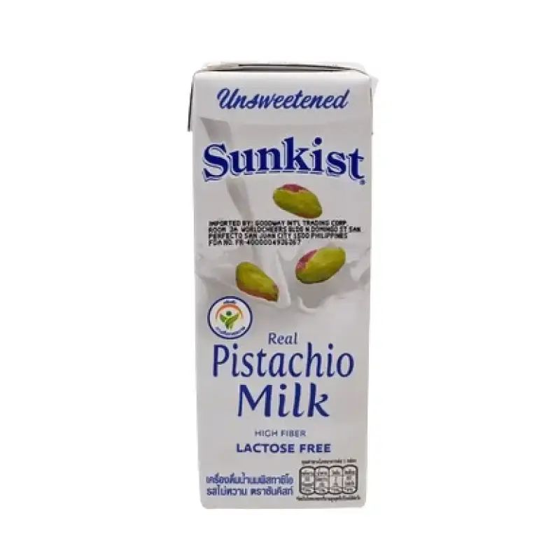 Pekanbaru Sunkist Pistachio Milk Unsweetened 180Ml