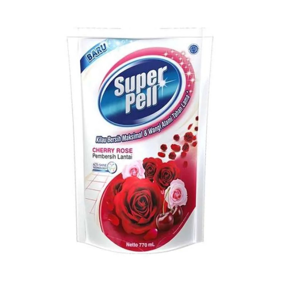 Pekanbaru SUPER PELL FLOOR CLEAN CH ROSE 760ML POUCH
