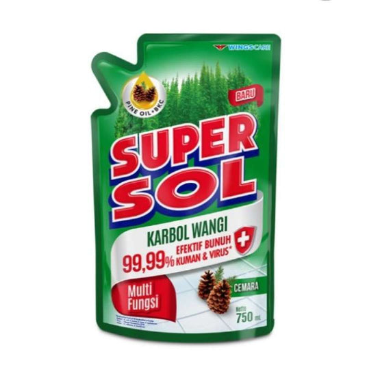 Pekanbaru SUPERSOL KARBOL WANGI 1500ML POUCH