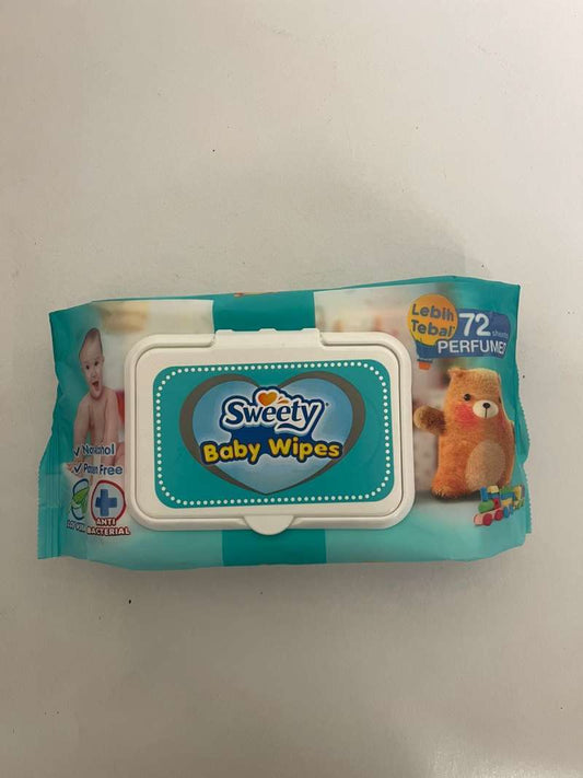 Pekanbaru Sweety Baby Wipes Perfumed 72S Pak