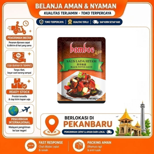 Pekanbaru 50 Gram Bamboe Saus Lada Hitam Spice Mix For Black Pepper Sauce Bumbu Masak Instan