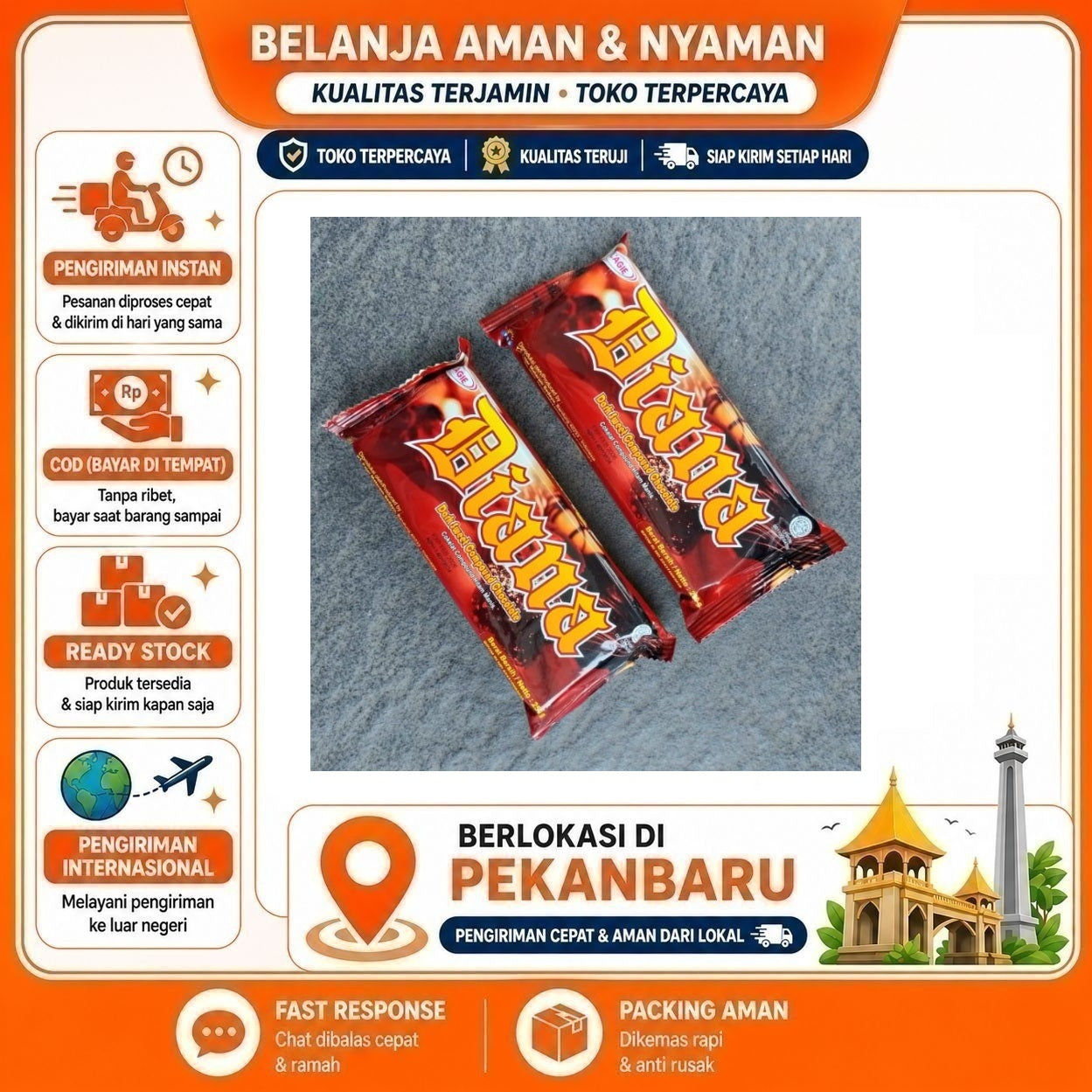 [SDW] pekanbaru/250 Gram Diana Dark Sweet Compound Chocolate Cokelat Hitam Manis Coklat Batang Halal
