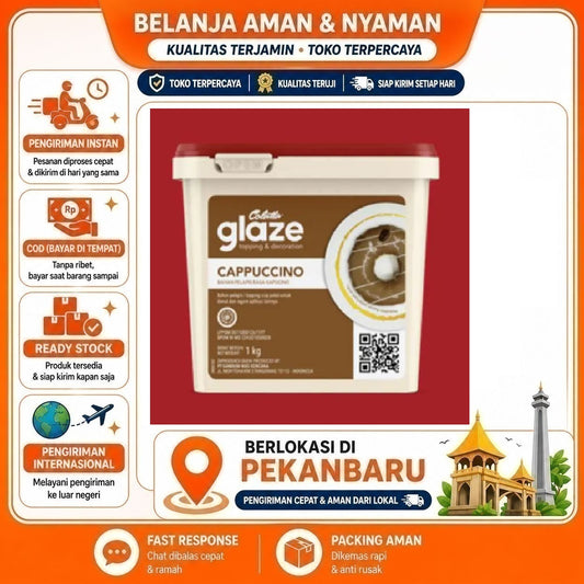 Pekanbaru 1 kg Colatta Glaze Cappuccino Topping & Decoration Bahan Pelapis Donat Kue Cake Mix