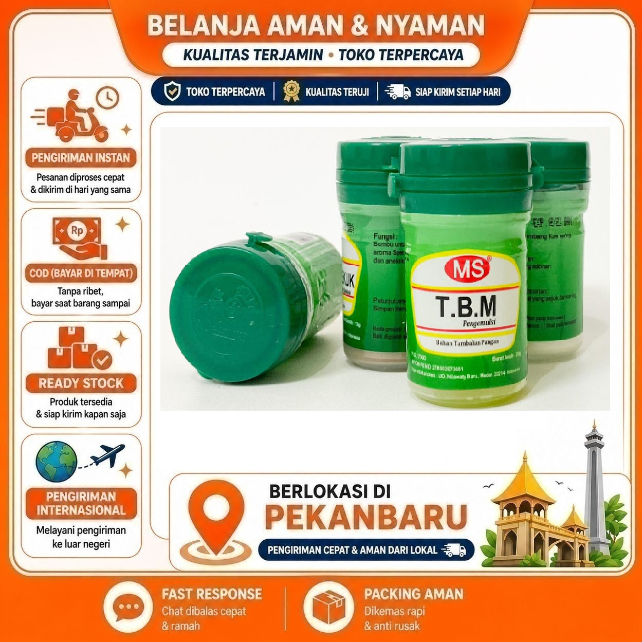 [SDW] pekanbaru/20 gr MS TBM Pengemulsi Bahan Kue Baking Mix Tambahan Pangan Makanan Food Cake Halal