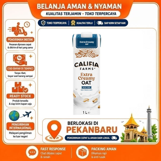 Pekanbaru 1 Liter Califia farms Extra Creamy Oat Dairy Free High In Vitamins A & D Minuman 1L