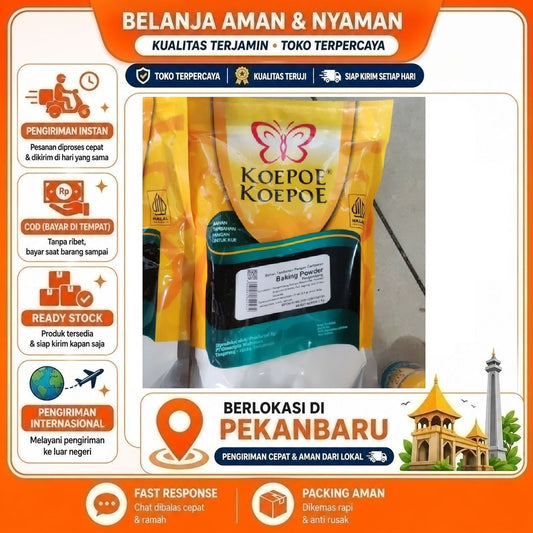 Pekanbaru Baking Powder Koepoe Koepoe 1 kg - Kualitas Ekspor, Praktis, Tanpa Pengawet Halal