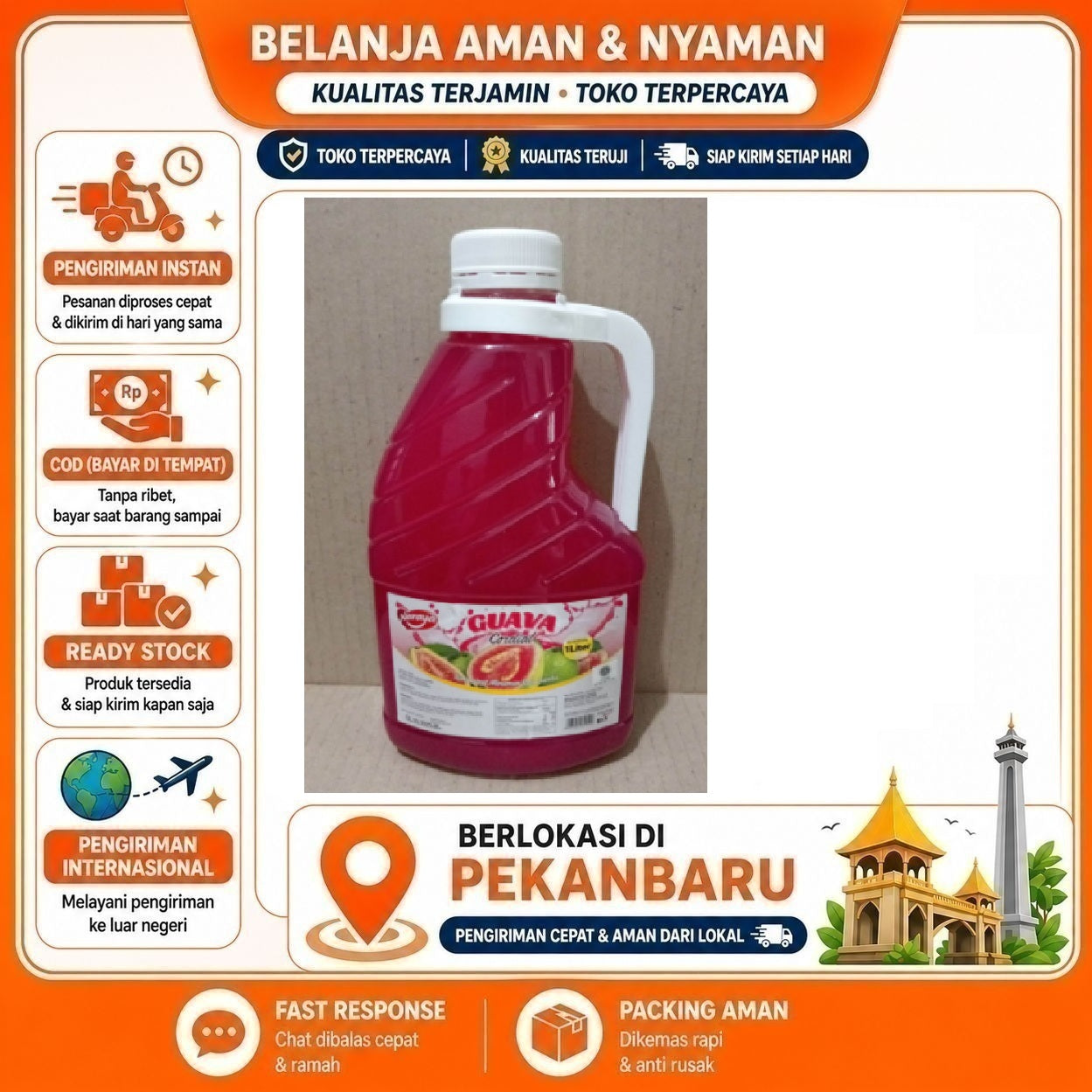 [SDW] pekanbaru/1 Liter Naraya Lychee Cordial Syrup Minuman Sirup Konsentrat Rasa Leci Halal Praktis