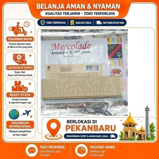 Pekanbaru Mercolade Tiramisu 1 Batang Rainbow Compound Potongan Rasa Bahan Dekorasi Kue Cake