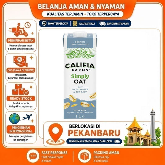 Pekanbaru 1 Liter Califia Farms Simply Oat Organic Dairy Free No Oils No Gums Minuman Organik