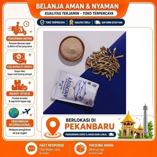 Pekanbaru 80 Gram Bewell Kaldu Ikan Bilis Anchovy Powder Stock Kebutuhan Memasak Bumbu Masak