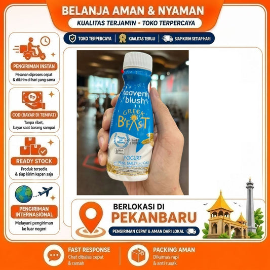 Pekanbaru 150ml Heavenly Blush Greek B'fast Oats Yogurt Drink Minuman Yoghurt Sarapan Pagi