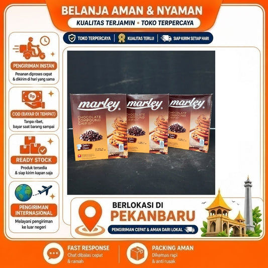 Pekanbaru 150 gr Marley Chocolate Compound Chip Baker's Choice Cokelat Paduan Coklat Halal Mix