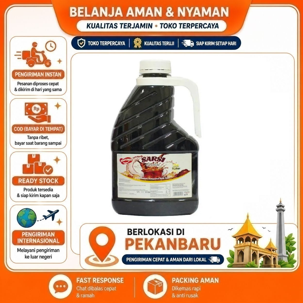 [SDW] pekanbaru/1 Liter Naraya Lychee Sarsi Syrup Minuman Sirup Konsentrat Rasa Sarsaparilla Halal