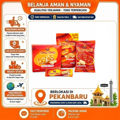 Permen Kacang Garuda Ting-Ting / Peanut Bar Candy / Permen Enting - Manis, Hangat, Tradisional, COD