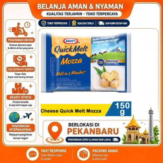 Pekanbaru 150 Gram Kraft Quick Melt Mozza Cheese Keju Mudah Meleleh Praktis Bahan Makanan 150g