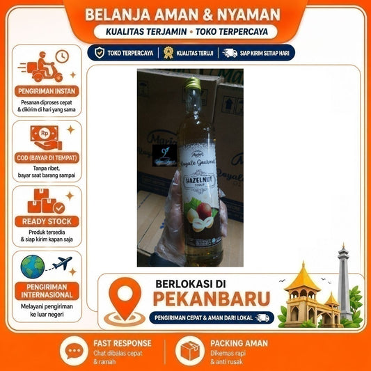 Pekanbaru 650ml Marjan Royale Gourmet Hazelnut Syrup Sirup Bahan Campuran Minuman Mix Drink