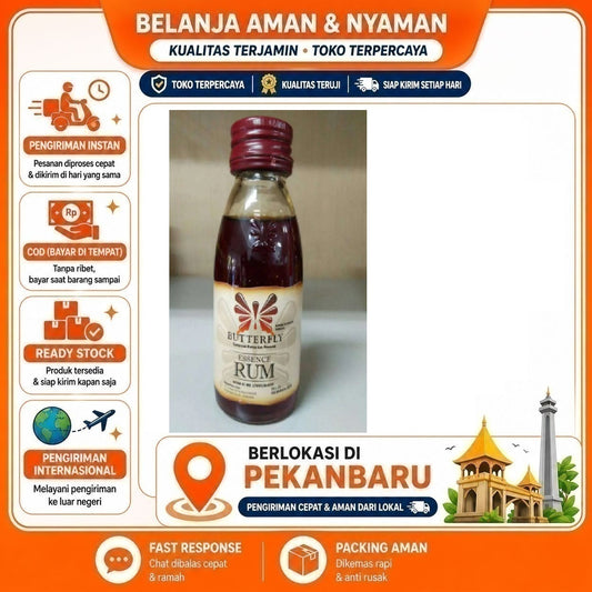 Pekanbaru 60ml Butterfly Essence Rum Campuran Pasta & Pewarna Bahan Baking Kue Makanan Halal